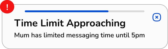 Healthy time limit reminder